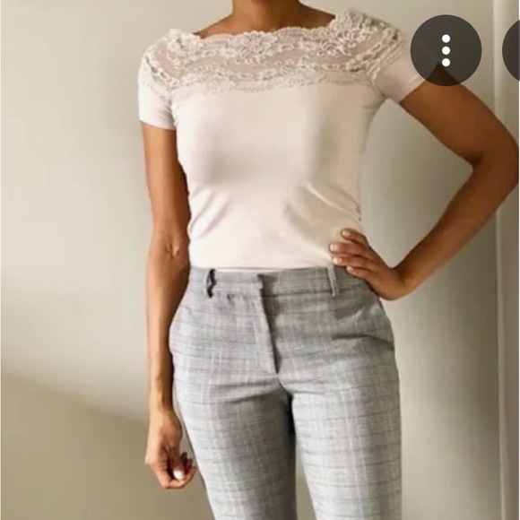 H&M Tops - H&M cream lace blouse